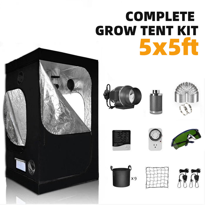 5' x 5' Complete Grow Tent Kit