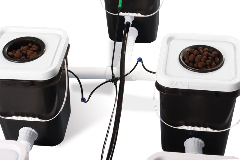ParfactWorks New Deep Water Culture 5 Gallon 4 6 8 10 12 Site Bubble Flow Buckets DWC RDWC Hydroponic Growing System Kits