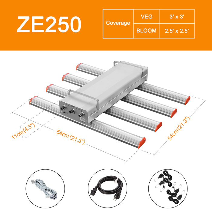 ParfactWorks ZE250 250W LED Grow Bar Light (3 Channels Dimmable)